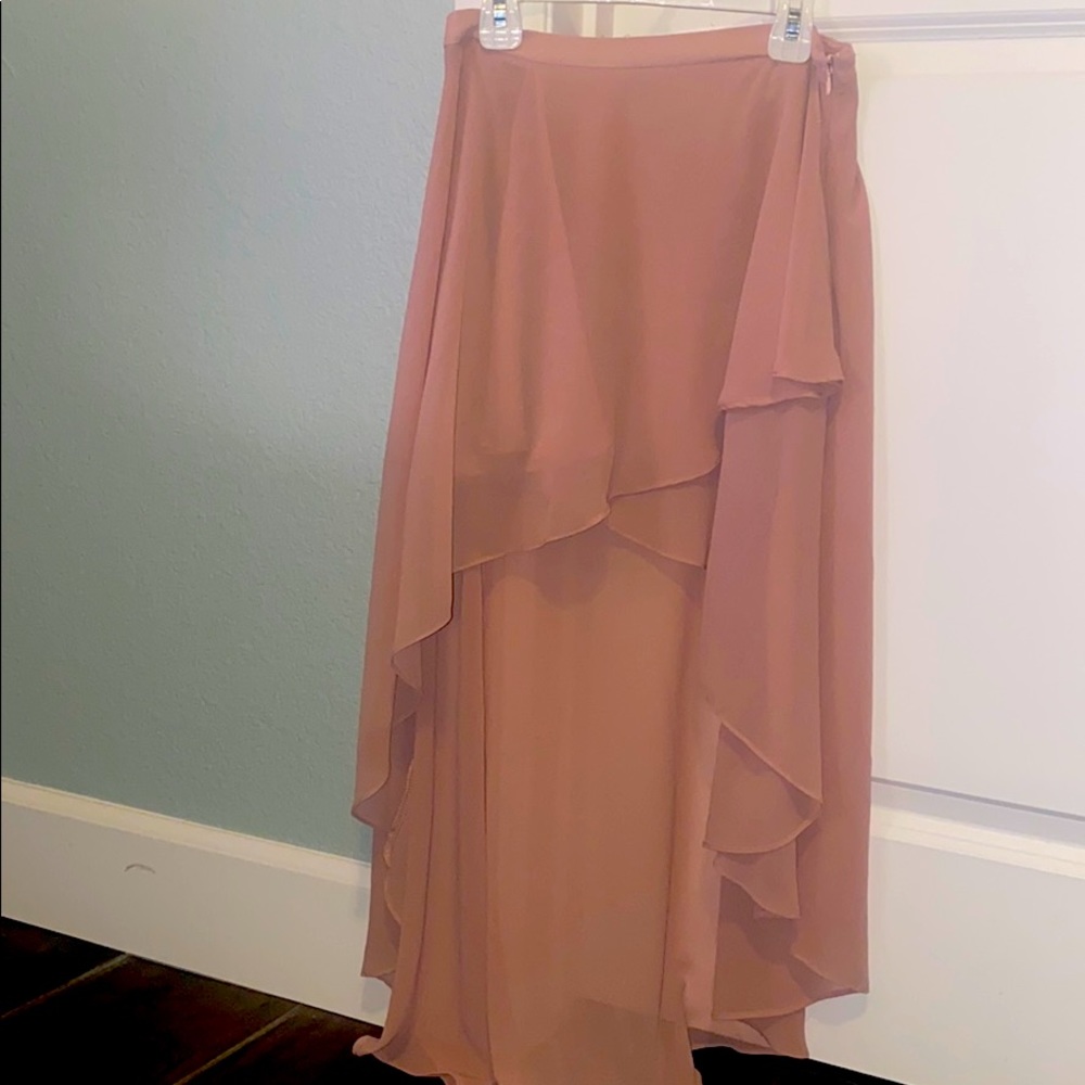 Light pink high slow skirt